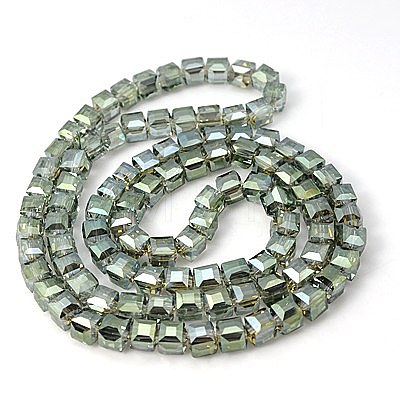 Electorplated Glass Beads EGLA-E006-1M-1