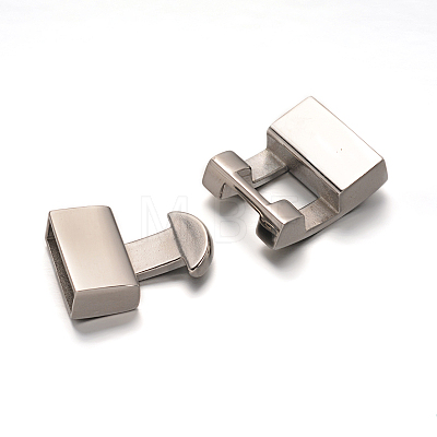 304 Stainless Steel Snap Lock Clasps STAS-I037-04-1