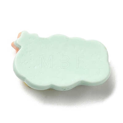 Opaque Resin Cabochons RESI-K026-01F-1