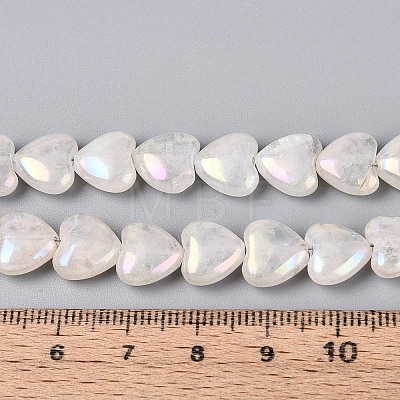 Electroplate Natural Quartz Crystal Beads Strands G-T144-40-1
