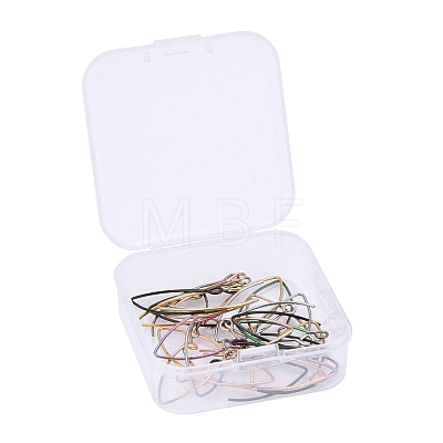 30Pcs 5 Color Ion Plating(IP) 304 Stainless Steel Earring Hooks STAS-ZZ0001-05-1