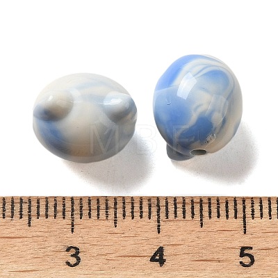 Two Tone Transparent Acrylic Beads TACR-P008-01B-02-1