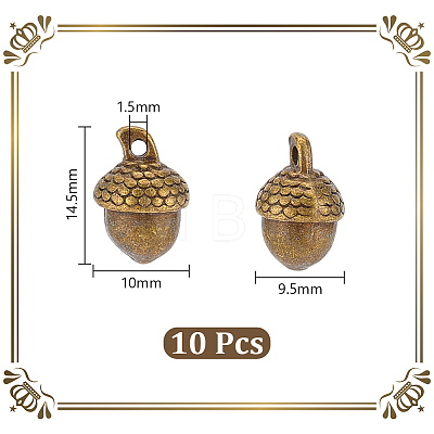 10Pcs Tibetan Style Alloy Pendants FIND-UN0003-15-1