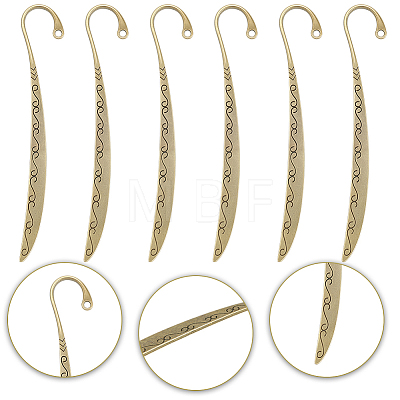 12Pcs Alloy Hair Sticks MRMJ-SC0001-66B-1