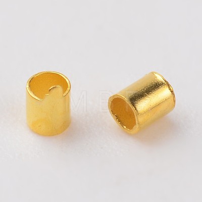 Brass Crimp Beads X-E001-NFG-1