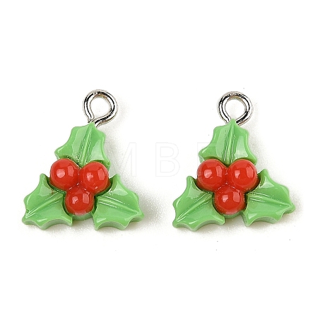 Christmas Theme Opaque Resin Pendants RESI-S08-02N-1