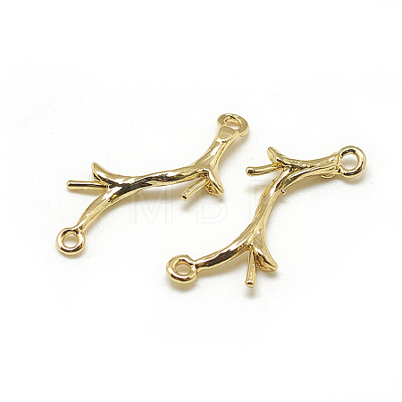 Brass Peg Bails Pendants LS-X-KK-T032-144G-1