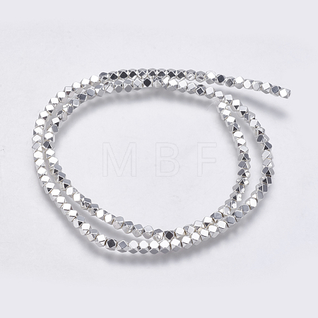 Electroplate Non-magnetic Synthetic Hematite Bead Strands G-K237-08K-1