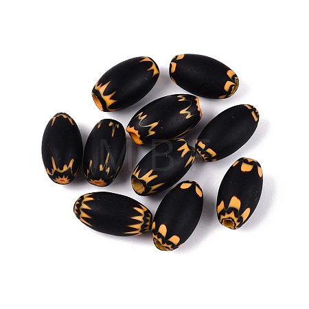 Handmade Millefiori Glass Barrel Beads LA-N002-09G-1