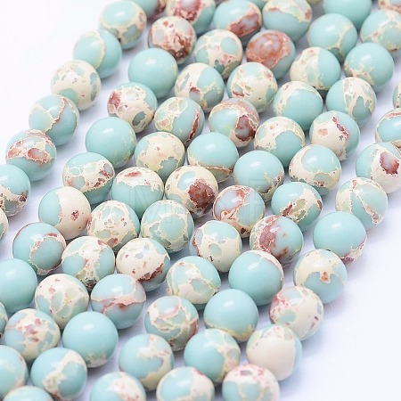 Synthetic Imperial Jasper Beads X1-G-F531-6mm-H03-1