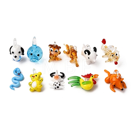 Handmade Lampwork Pendants LAMP-XCP0001-19-1