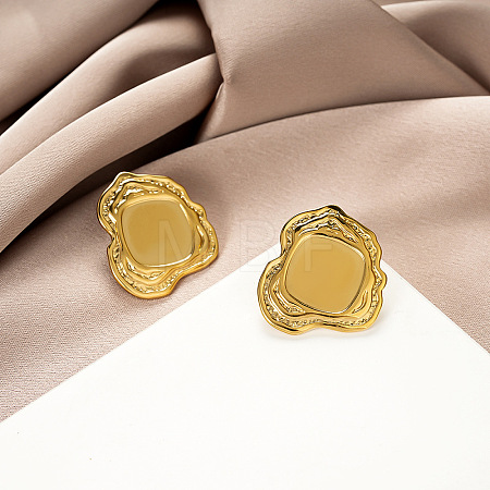 304 Stainless Steel Stud Earrings WG6E19D-09-1