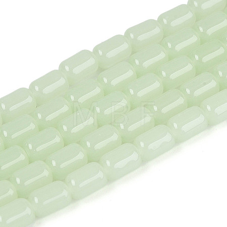 Imitation Jade Glass Beads Strands GLAA-T028-14J-03-1