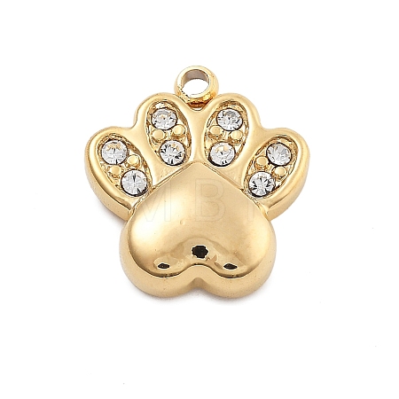 304 Stainless Steel Crystal Rhinestone Charms STAS-R155-067G-1
