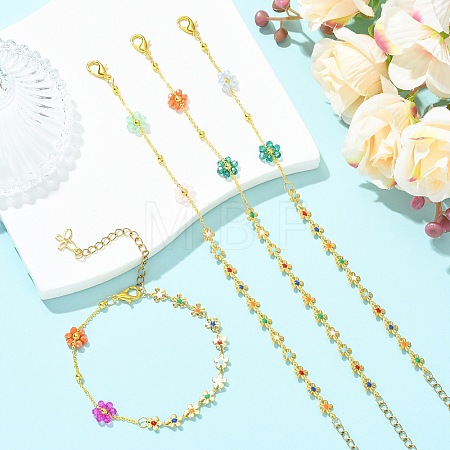 Brass Link Bracelets BJEW-JB13752-1