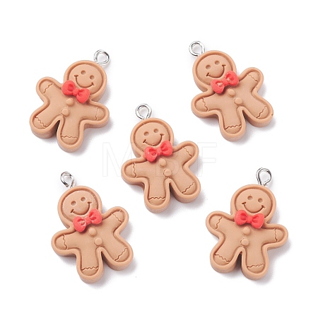 Opaque Resin Pendants RESI-F030-12-1