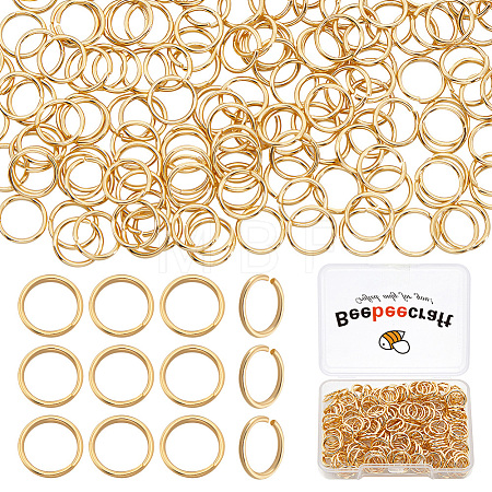 300Pcs 304 Stainless Steel Open Jump Rings STAS-BBC0004-94-1