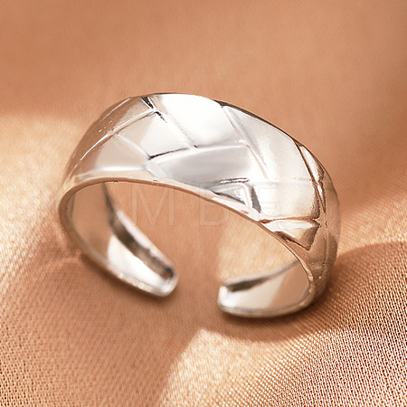 304 Stainless Steel Cuff Rings FS-WGFBCF4-18-1