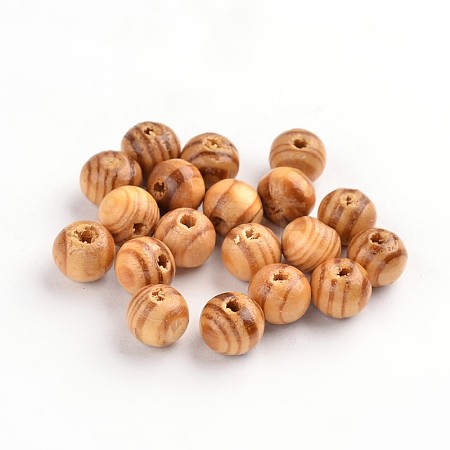 Original Color Natural Wood Beads TB611Y-8mm-LF-1