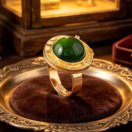 Zinc Alloy Resin Finger Rings for Women UQ0861-3-1