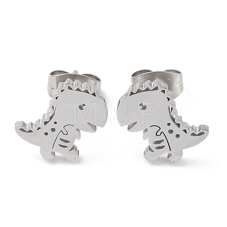 Non-Tarnish 304 Stainless Steel Stud Earrings X-EJEW-B022-06P-1