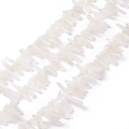Natural Quartz Crystal Pointed Beads Strands G-L484-03-1