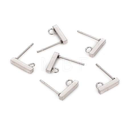 Non-Tarnish 304 Stainless Steel Stud Earring Findings STAS-I150-03P-1