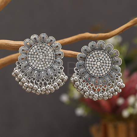 Sunflower Zinc Alloy Chandelier Earrings HD8181-2-1