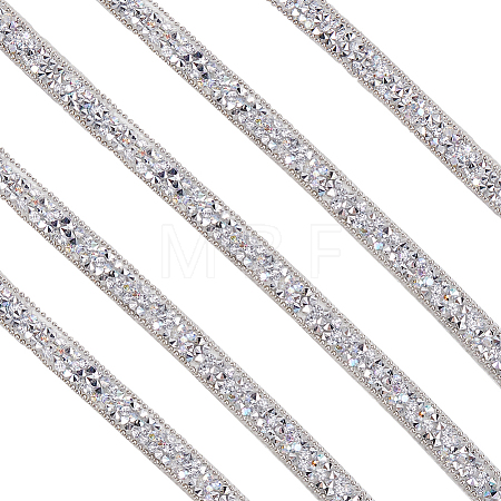 5 Yards Self Adhesive Resin Rhinestone Tape DIY-SP0002-49E-1