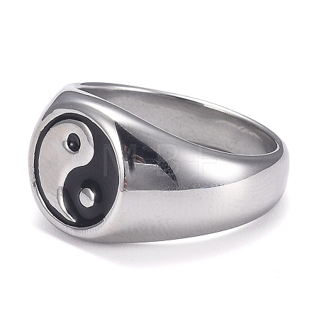 304 Stainless Steel Finger Rings STAS-H101-01P-13-1
