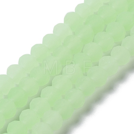 Imitation Jade Solid Color Glass Beads Strands EGLA-A034-J4mm-MD01-1