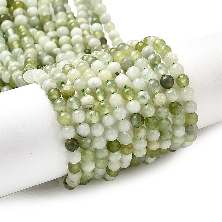 Natural New Jade Beads Strands G-K340-A01-4mm-1