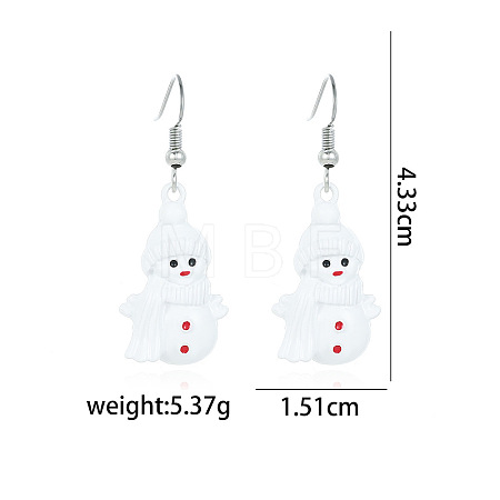 Christmas Alloy Dangle Earrings FS-WGC5D36-20-1