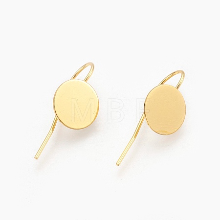 Brass Earring Hooks X-KK-A093-G-NF-1