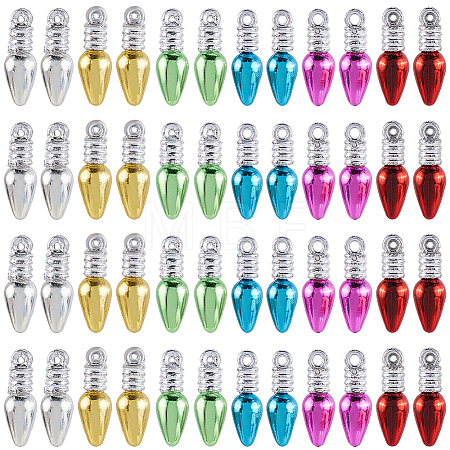 120Pcs 6 Colors Plastic Pendants FIND-SC0010-90B-1