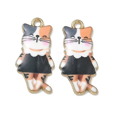 Printed Alloy Pendants ENAM-K076-36G-08-1
