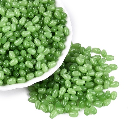 Imitation Jade Glass Beads GLAA-Q113-01A-B05-1