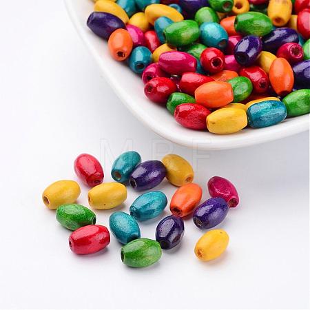 Lead Free Oval Natural Wood Beads X-TB096Y-1
