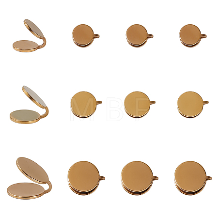 12Pcs 3 Styles 304 Stainless Steel Cuff Earrings EJEW-HS0001-36G-1