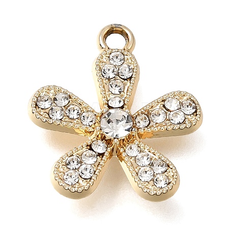 UV Plating Alloy Crystal Rhinestone Pendants RB-CBAD37D-14G-1