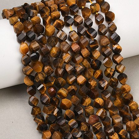 Natural Tiger Eye Beads Strands G-P611-C24-01-1