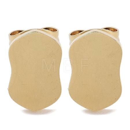 PVD Vacuum Plating 304 Stainless Steel Stud Earrings for Women EJEW-A048-46I-G-1