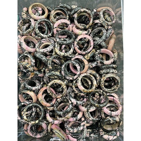 Natural Rhodonite Finger Rings WG8089A-16-1