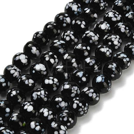 Handmade Lampwork Beads Strands LAMP-H071-01B-06-1