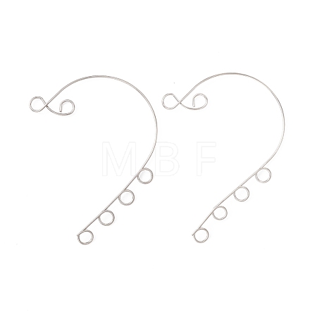 Tarnish Resistant 316 Stainless Steel Ear Cuff Findings X-STAS-H148-04P-1