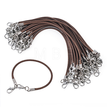 30Pcs Korean Waxed Polyester Cord Bracelet Making YC-TADJ0001-02C-1