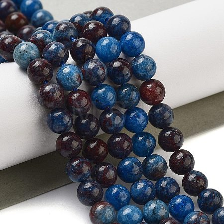 Natural Blue Opal Beads Strands G-H045-A02-8MM-01-1