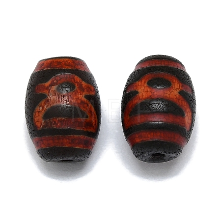 Tibetan Style dZi Beads G-Q166-01A-1