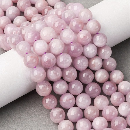 Natural Kunzite Beads Strands G-H313-01B-8mm-1