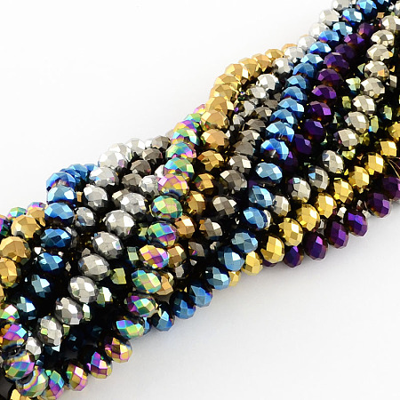 Electroplate Glass Bead Strands EGLA-R080-12mm-M-1